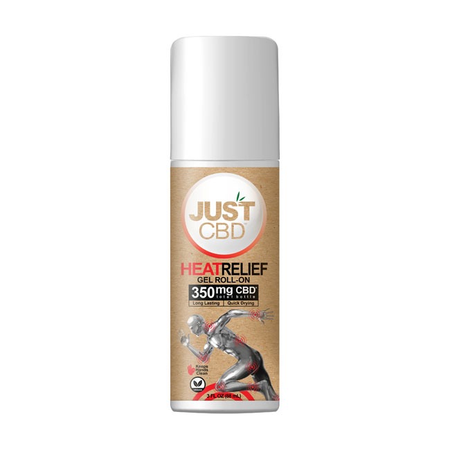 JUSTCBD Pain Roll On Heat 350 mg 3 oz
