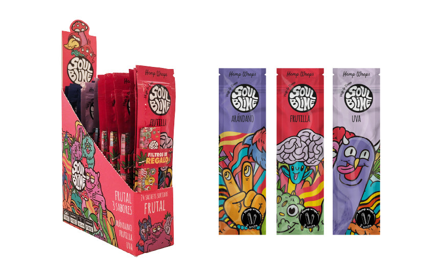 Hemp Wraps Soulblime Arandanos x2