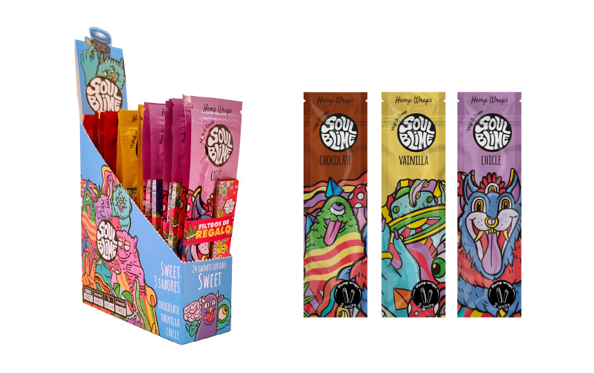 Hemp Wraps Soulblime Chicle x2