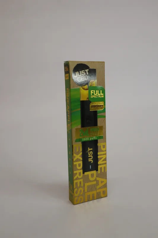 JUSTCBD Vape Desechable Pineapple Express Full Spectrum 1500 puffs 1000 mg
