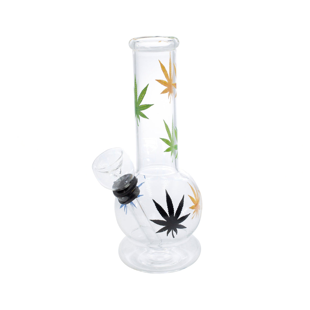 Pipa de Agua 5" Clear with Leaf