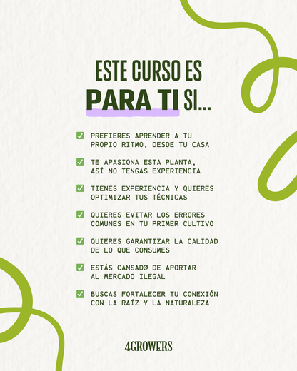 Curso Virtual De Auto cultivo - DE LA SEMILLA A LA FLOR
