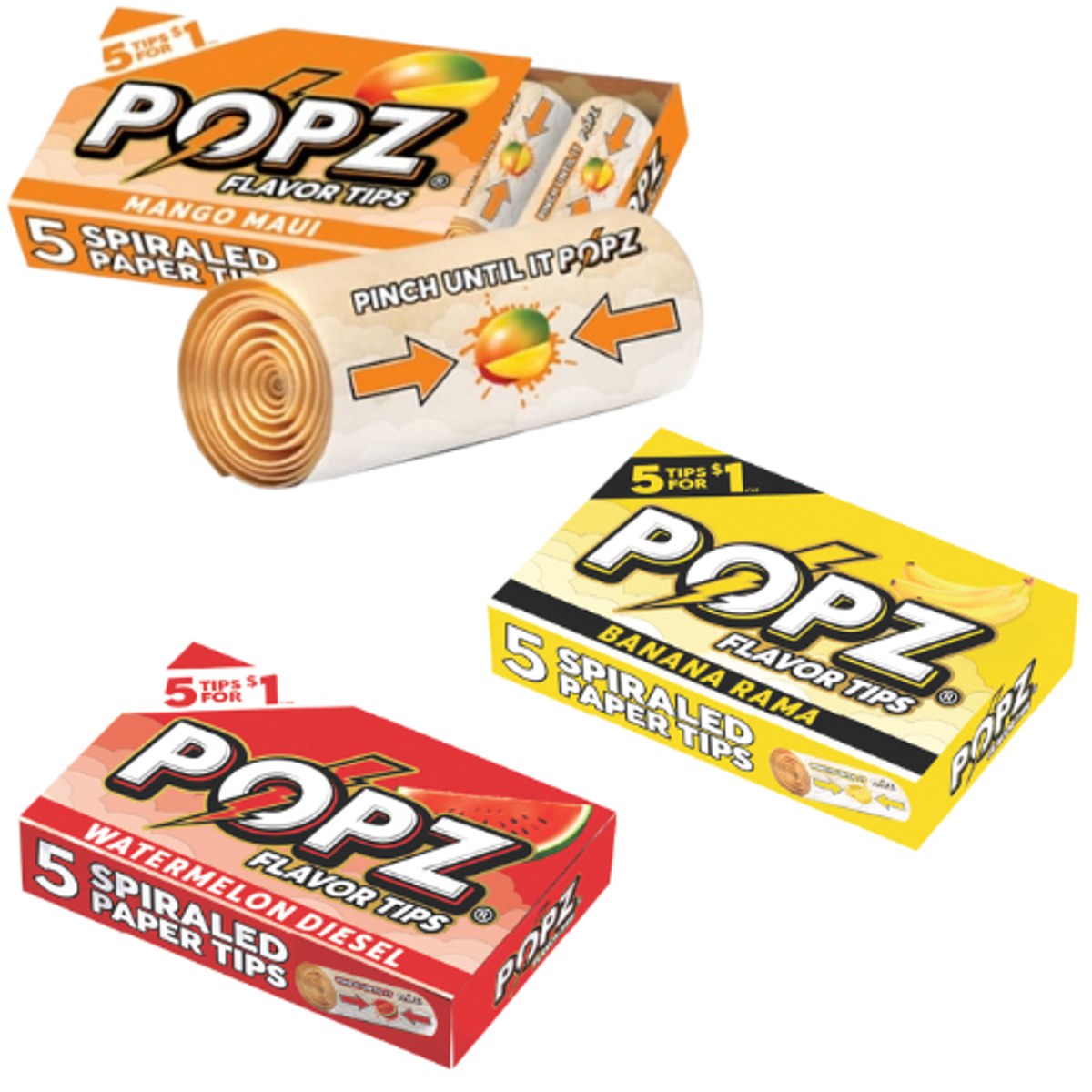 Tips Popz Banana Rama x5