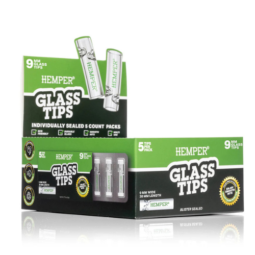 Hemper Glass Filter Tips 9mm